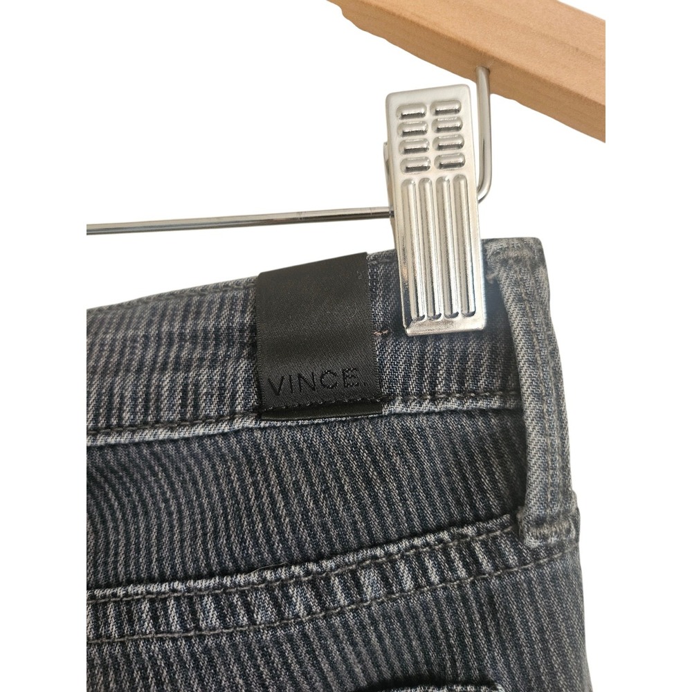 Vince Riley Skinny Pinstripe Jeans Wilshire Wash Quiet Luxury Urban Size 28 - Picture 10 of 10
